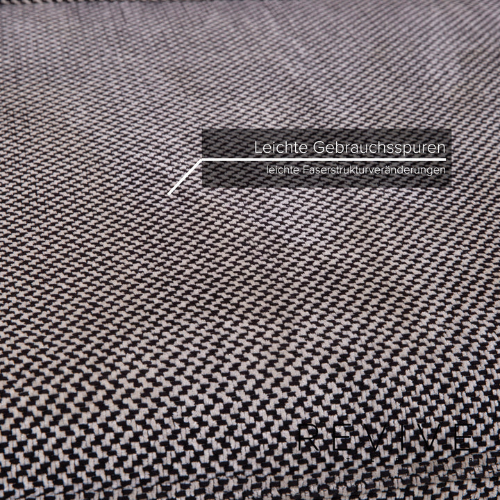 Rolf Benz Mera fabric sofa gray two-seater relax function #14714