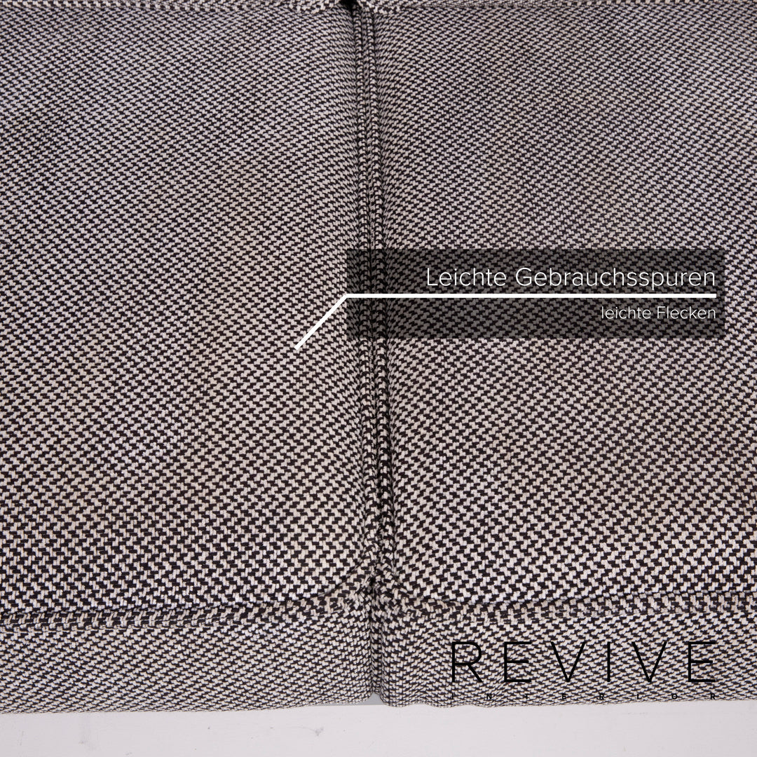 Rolf Benz Mera fabric sofa gray two-seater relax function #14714