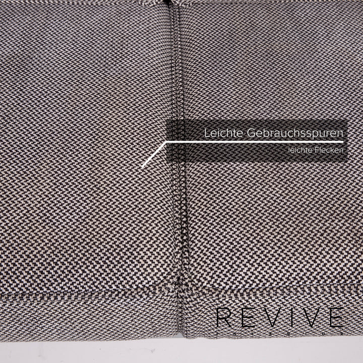 Rolf Benz Mera fabric sofa gray two-seater relax function #14714