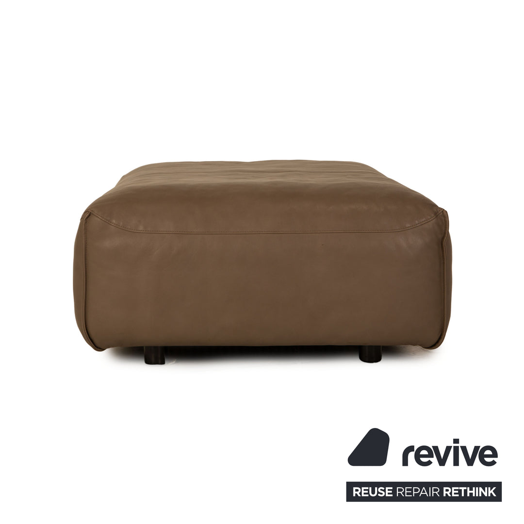 Rolf Benz Mio Leder Hocker Beige