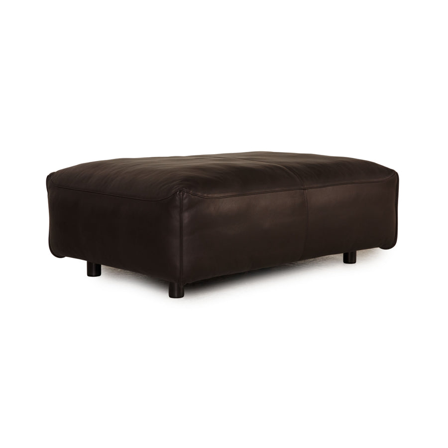 Rolf Benz Mio Leder Hocker Dunkelbraun