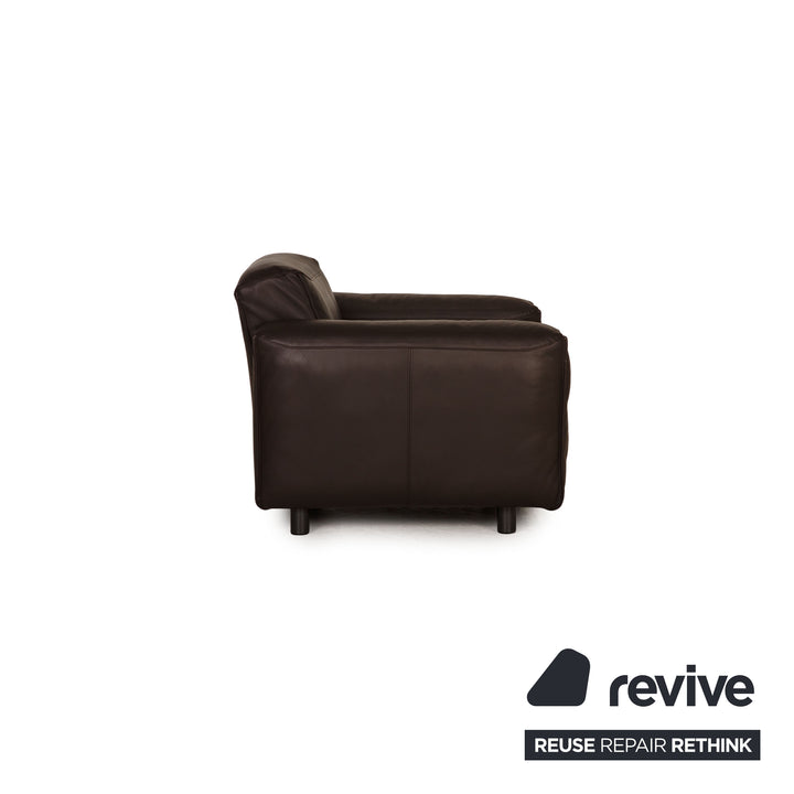 Rolf Benz Mio Leder Sessel Dunkelbraun