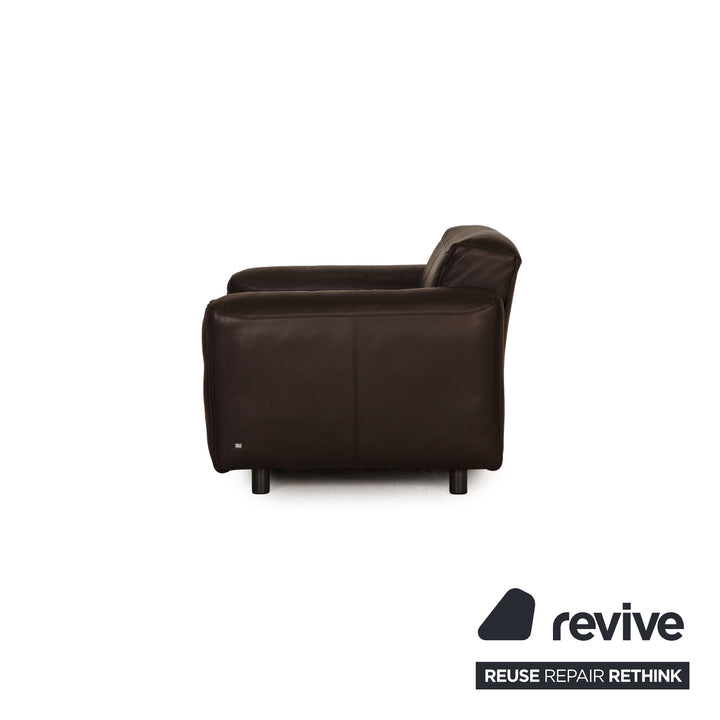 Rolf Benz Mio Leder Sessel Dunkelbraun