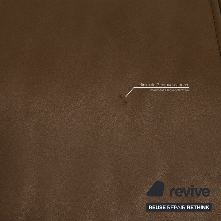 Rolf Benz Mio leather sofa set beige two-seater sofa armchair