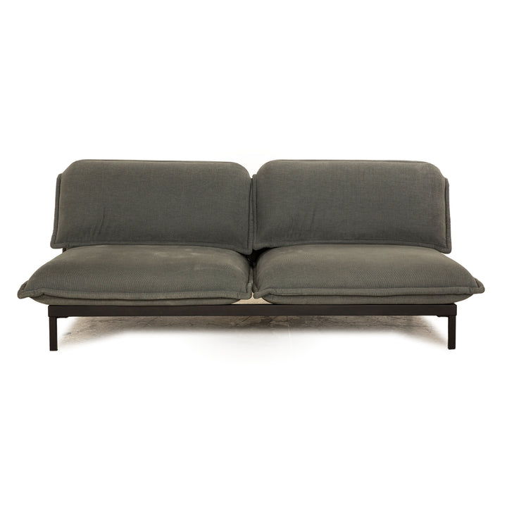 Rolf Benz Nova 340 Stoff Zweisitzer Grau Sofa Couch manuelle Funktion Schlaffunktion