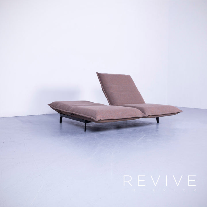 Rolf Benz Nova Designer Stoff Sofa Braun Neuwertig Zweisitzer Couch Funktion #5551
