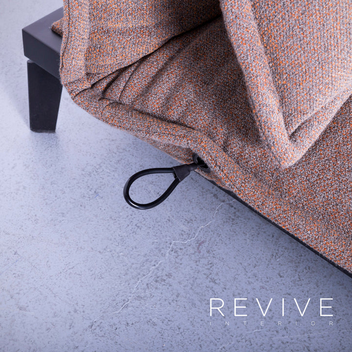 Rolf Benz Nova Designer Stoff Sofa Braun Neuwertig Zweisitzer Couch Funktion #5551