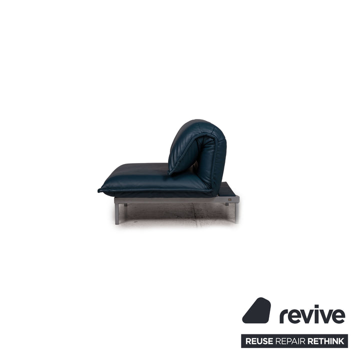 Rolf Benz Nova Leder Sessel Blau Funktion Relaxfunktion
