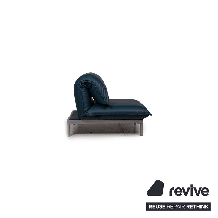 Rolf Benz Nova Leder Sessel Blau Funktion Relaxfunktion