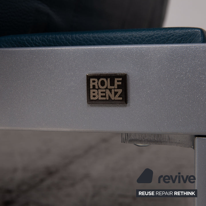 Rolf Benz Nova Leder Sessel Blau Funktion Relaxfunktion