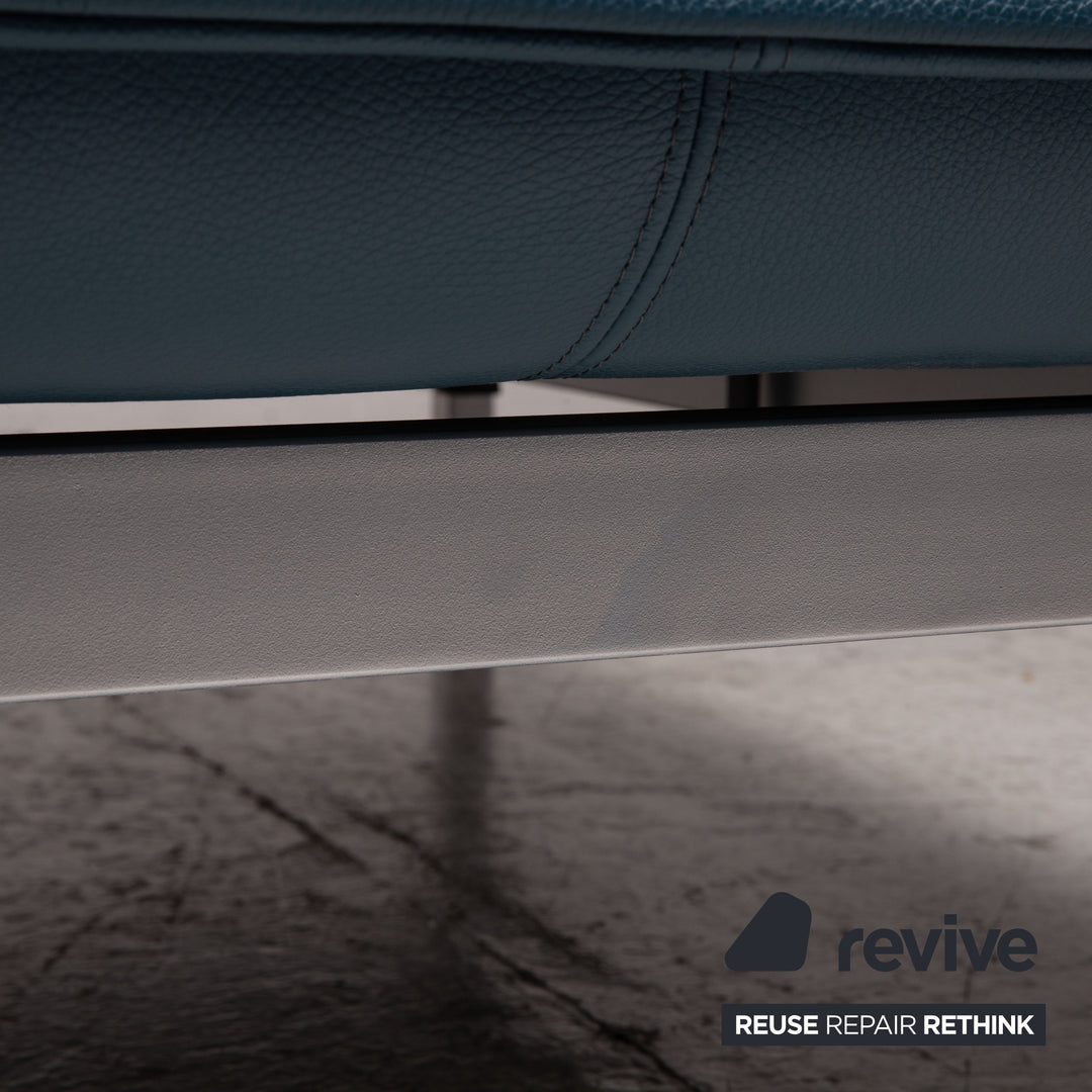Rolf Benz Nova Leder Sessel Blau Funktion Relaxfunktion
