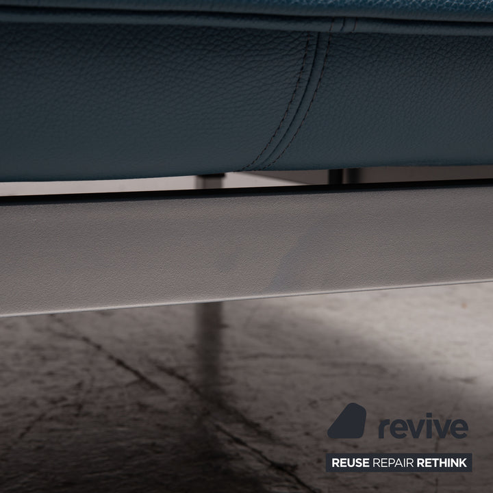Rolf Benz Nova Leder Sessel Blau Funktion Relaxfunktion