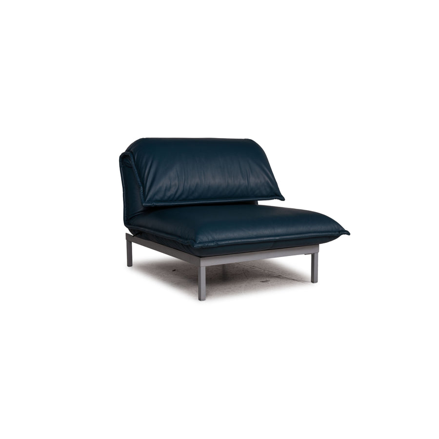 Rolf Benz Nova Leder Sessel Blau Funktion Relaxfunktion