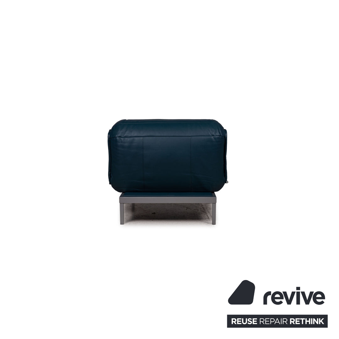 Rolf Benz Nova Leder Sessel Blau Funktion Relaxfunktion