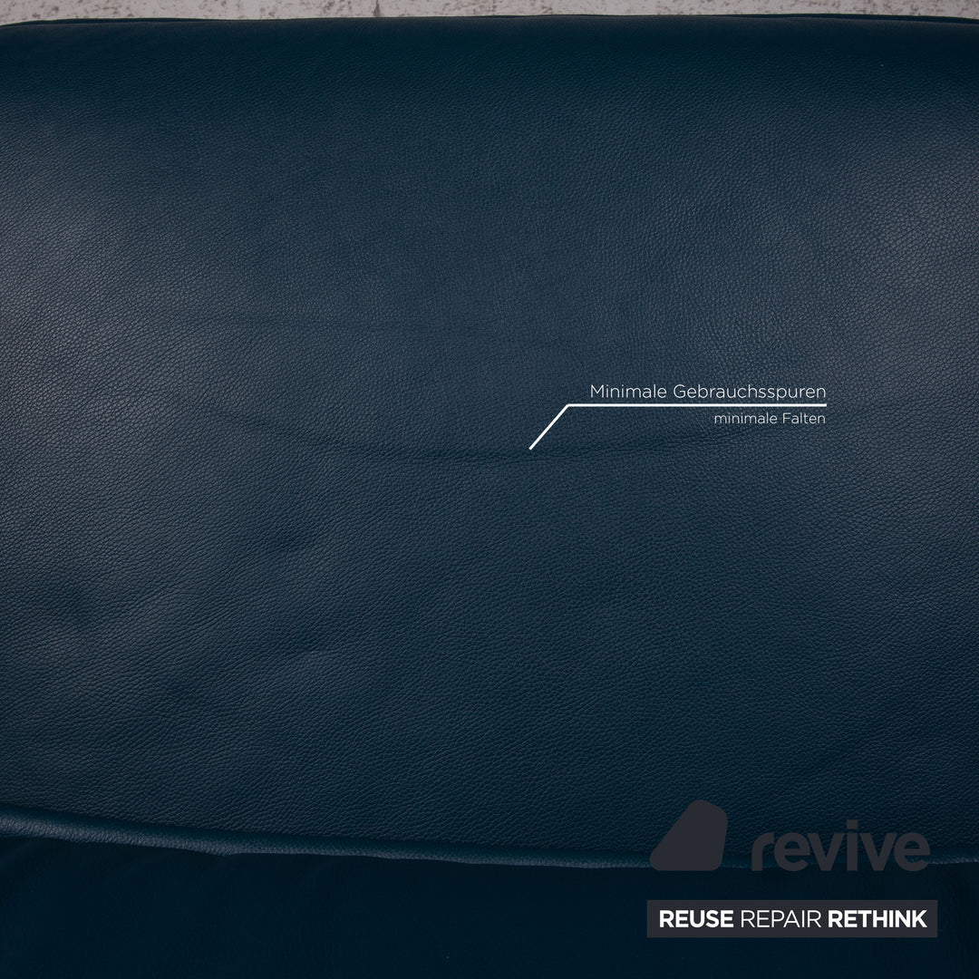 Rolf Benz Nova Leder Sessel Blau Funktion Relaxfunktion