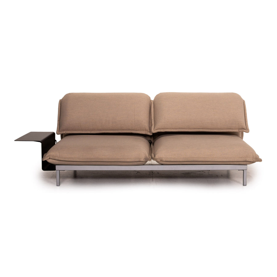 Rolf Benz Nova Stoff Sofa Beige Schlaffunktion Funktion Relaxfunktion Schlafsofa Couch