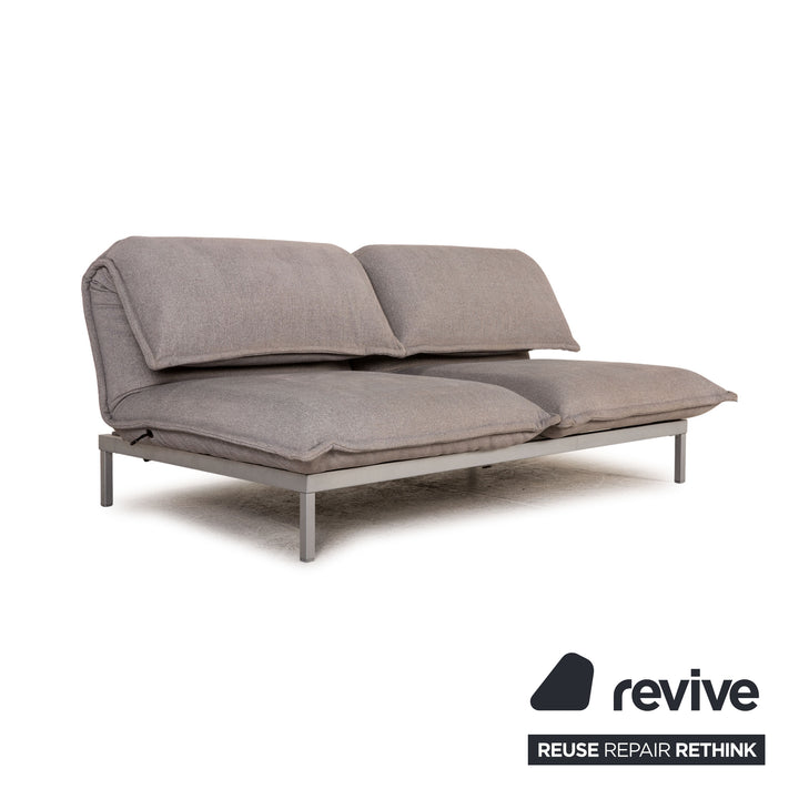 Rolf Benz Nova Stoff Sofa Grau Zweisitzer Couch Funktion Schlaffunktion