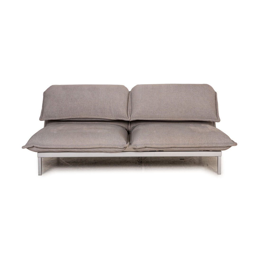 Rolf Benz Nova Stoff Sofa Grau Zweisitzer Couch Funktion Schlaffunktion