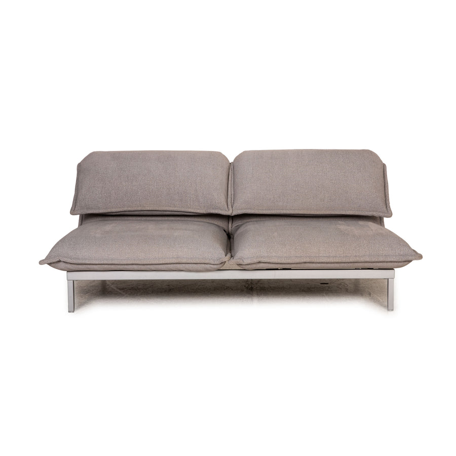 Rolf Benz Nova Stoff Sofa Grau Zweisitzer Couch Funktion Schlaffunktion