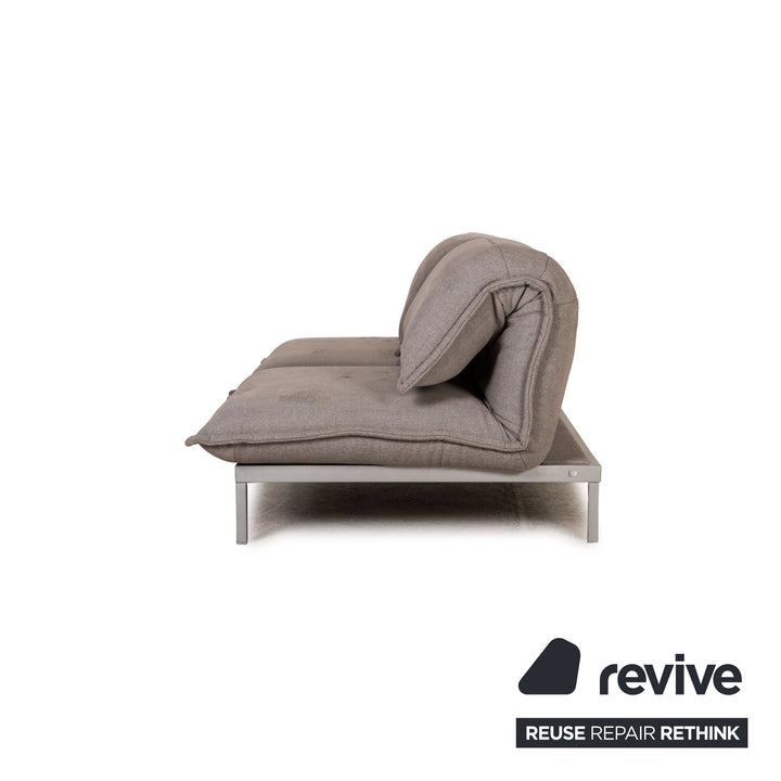 Rolf Benz Nova Stoff Sofa Grau Zweisitzer Couch Funktion Schlaffunktion