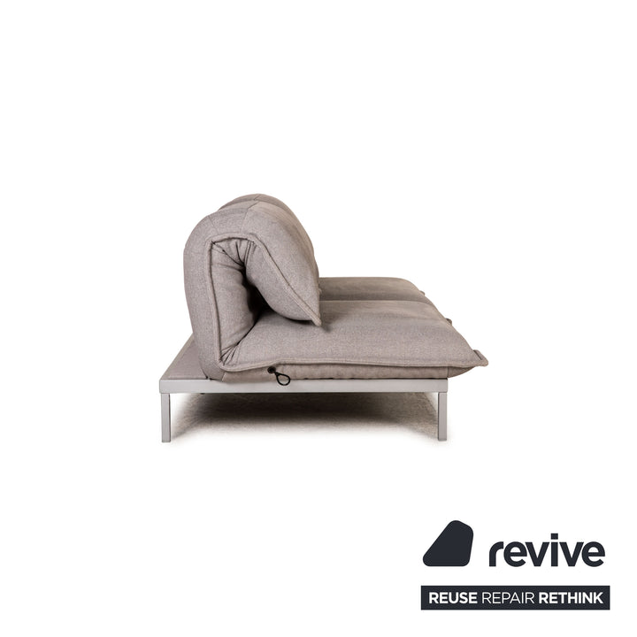 Rolf Benz Nova Stoff Sofa Grau Zweisitzer Couch Funktion Schlaffunktion