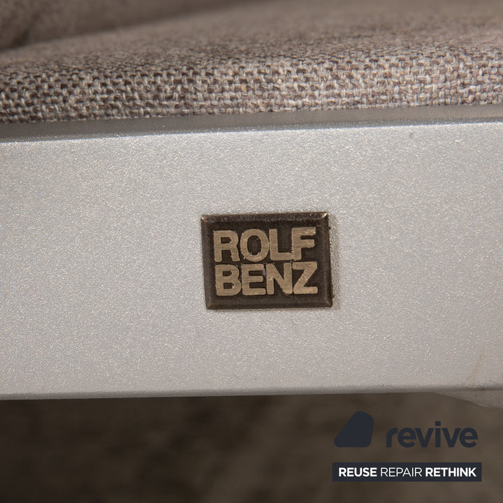 Rolf Benz Nova Stoff Sofa Grau Zweisitzer Couch Funktion Schlaffunktion