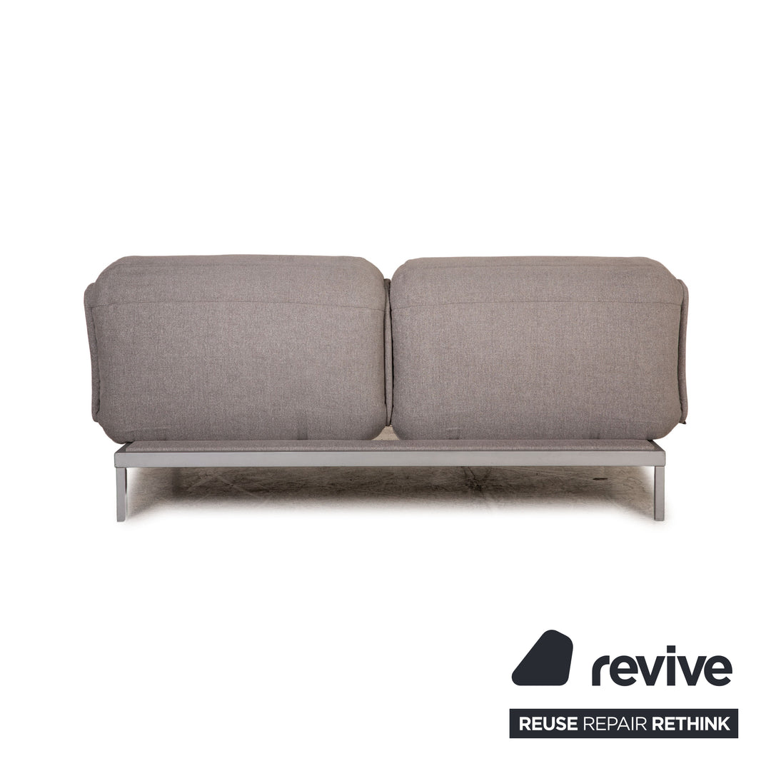 Rolf Benz Nova Stoff Sofa Grau Zweisitzer Couch Funktion Schlaffunktion