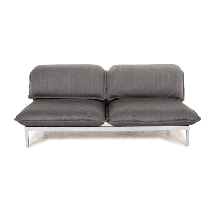 Rolf Benz Nova Stoff Sofa Grau Zweisitzer Funktion Schlaffunktion Schlafsofa Couch