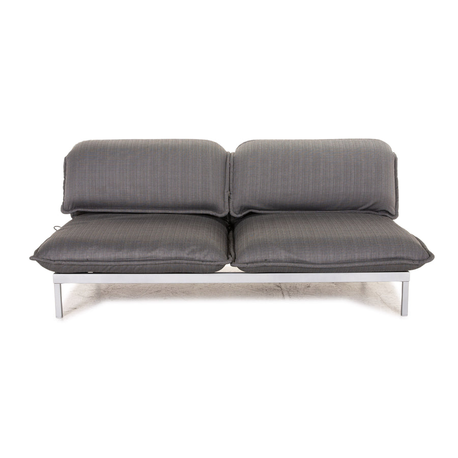 Rolf Benz Nova Stoff Sofa Grau Zweisitzer Funktion Schlaffunktion Schlafsofa Couch