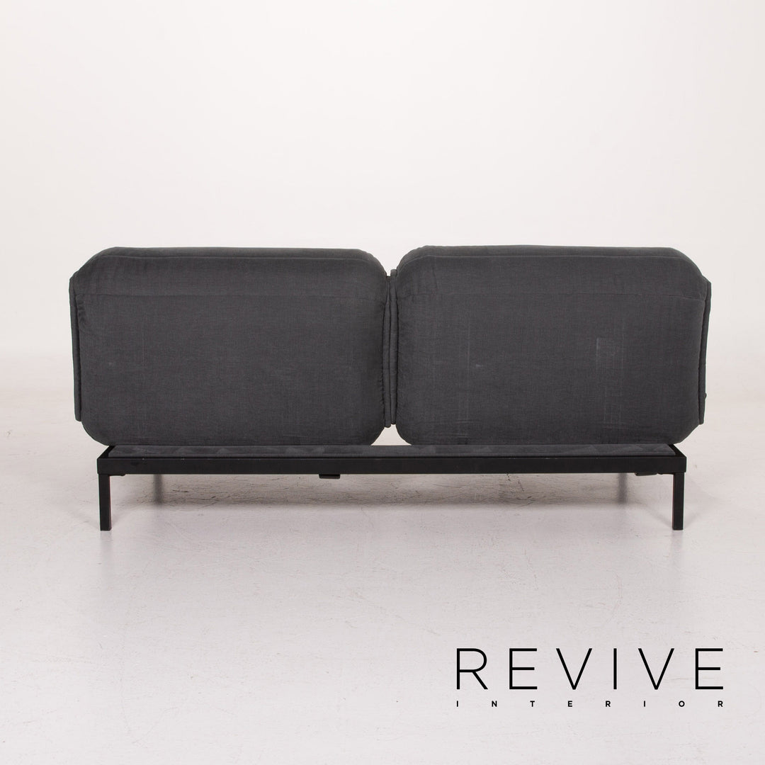 Rolf Benz Nova Stoff Sofa Grau Zweisitzer Schlaffunktion Schlafsofa #15022