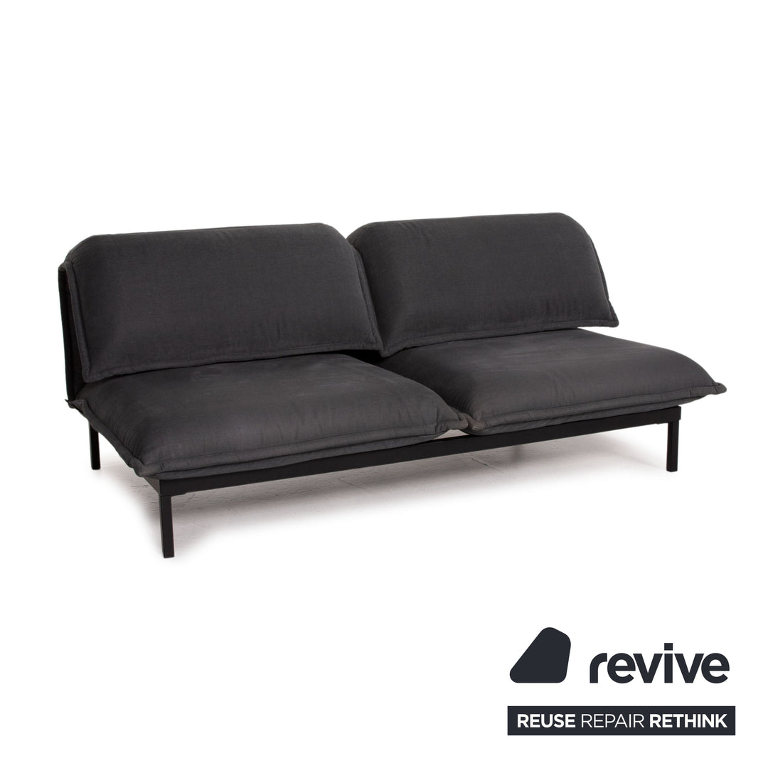Rolf Benz Nova fabric sofa gray two-seater sleeping function sofa bed #15022