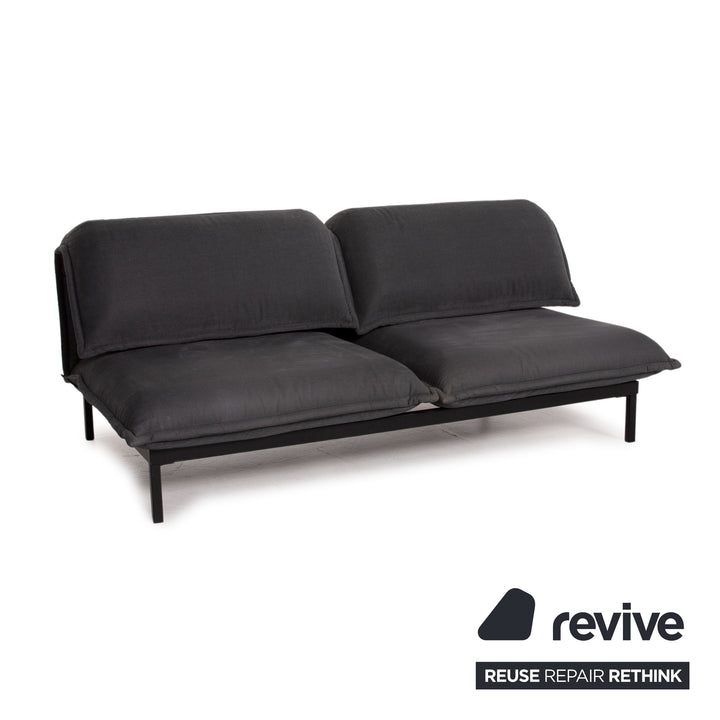 Rolf Benz Nova fabric sofa gray two-seater sleeping function sofa bed #15022