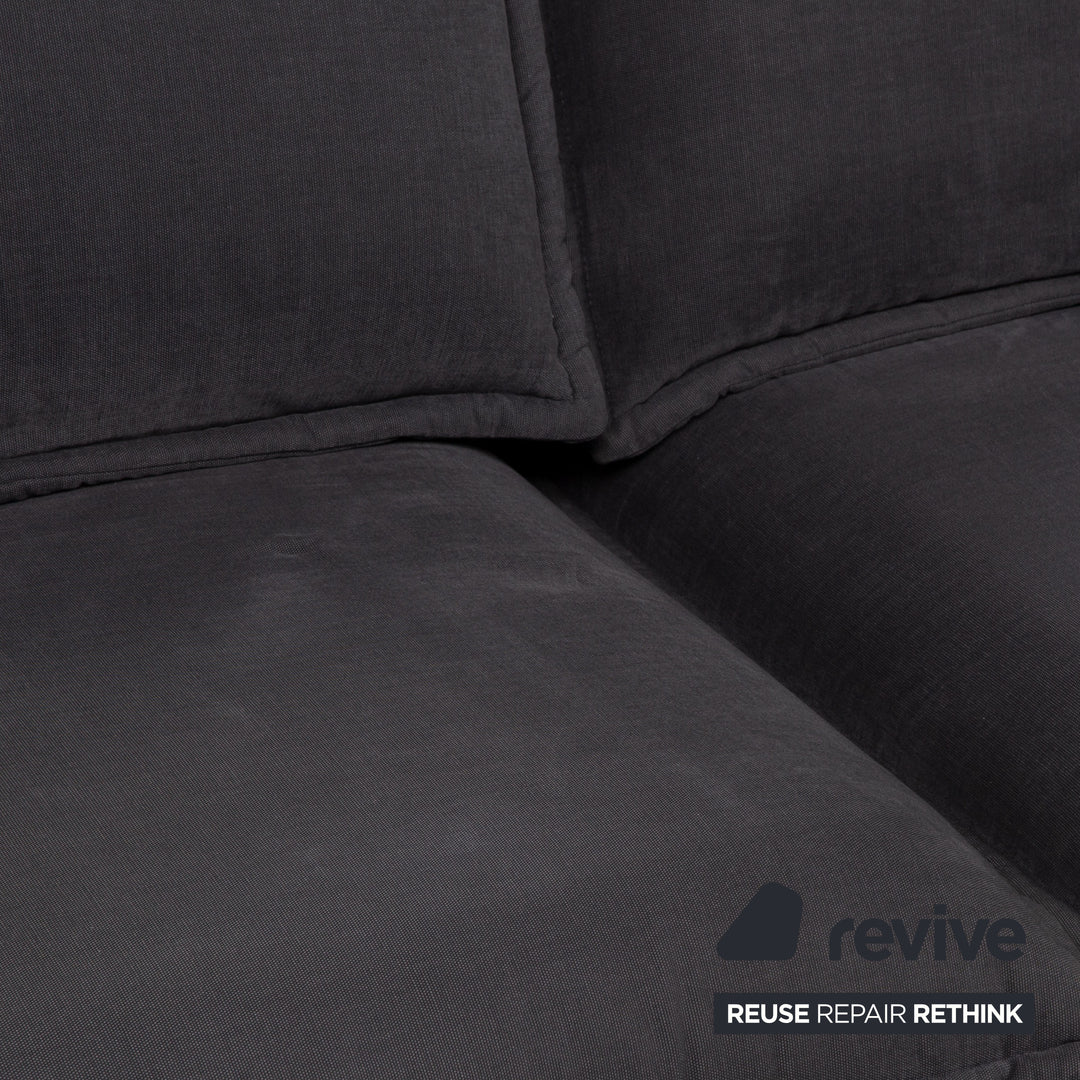 Rolf Benz Nova fabric sofa gray two-seater sleeping function sofa bed #15022