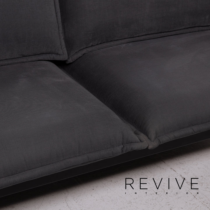 Rolf Benz Nova Stoff Sofa Grau Zweisitzer Schlaffunktion Schlafsofa #15022