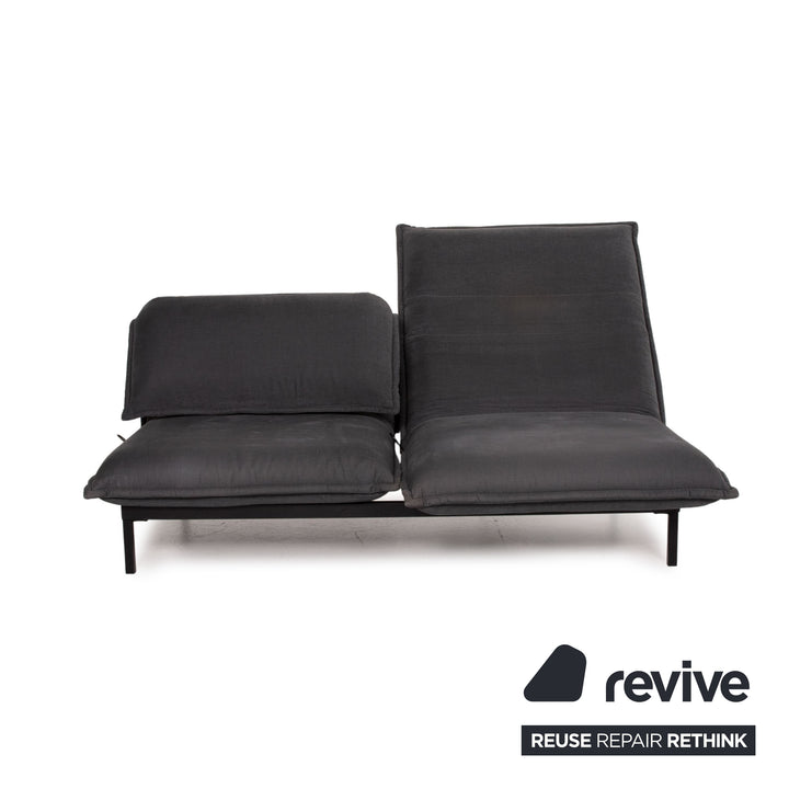Rolf Benz Nova fabric sofa gray two-seater sleeping function sofa bed #15022