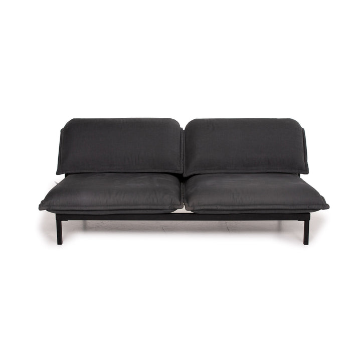 Rolf Benz Nova Stoff Sofa Grau Zweisitzer Schlaffunktion Schlafsofa #15022