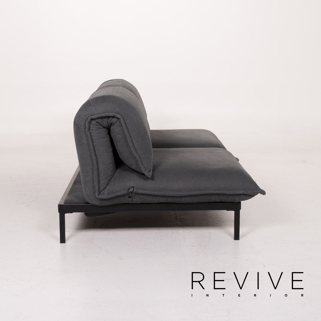 Rolf Benz Nova Stoff Sofa Grau Zweisitzer Schlaffunktion Schlafsofa #15022