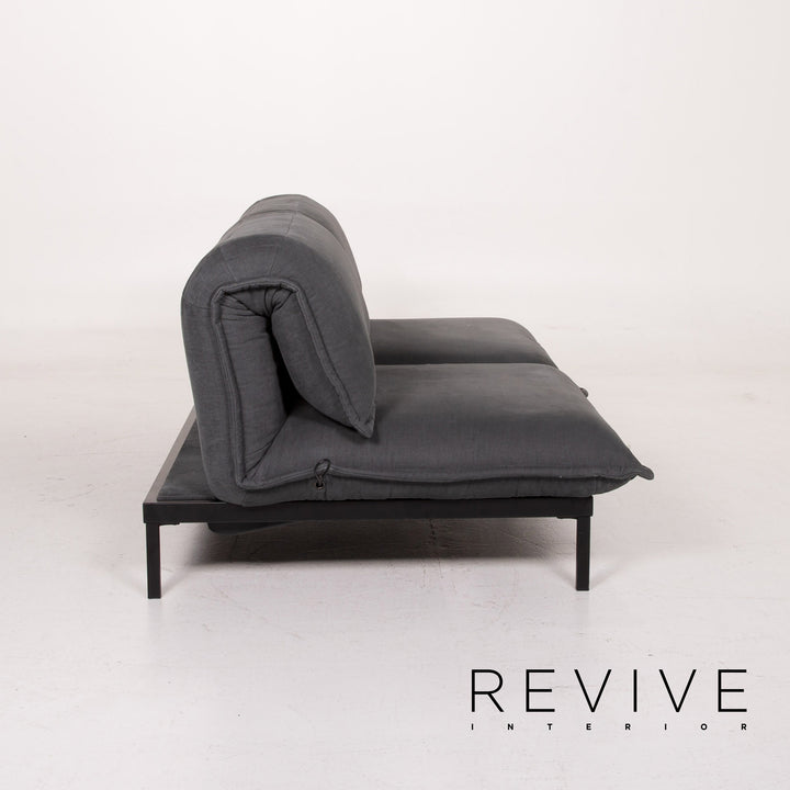 Rolf Benz Nova Stoff Sofa Grau Zweisitzer Schlaffunktion Schlafsofa #15022