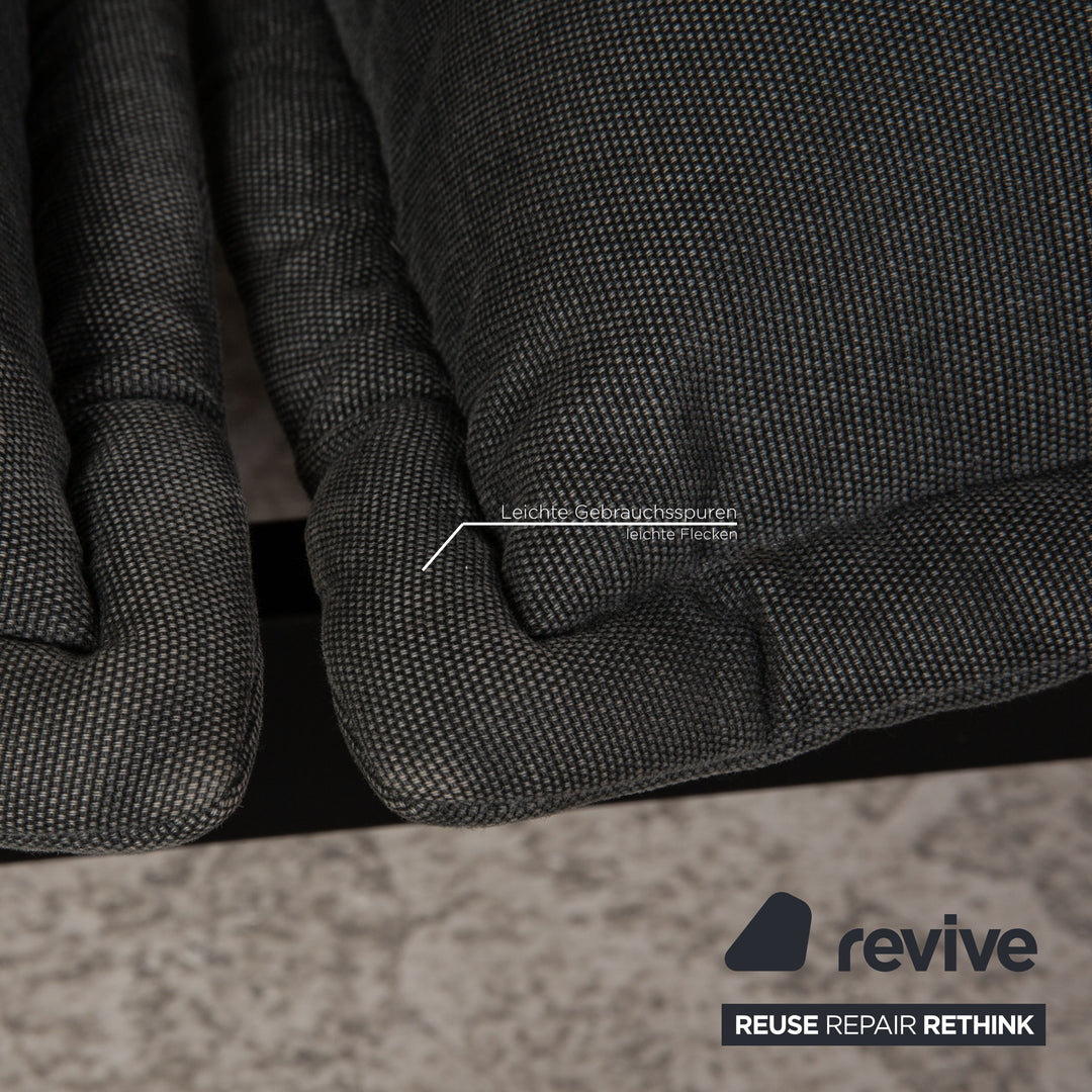 Rolf Benz Nova fabric sofa gray two-seater sleeping function sofa bed #15022