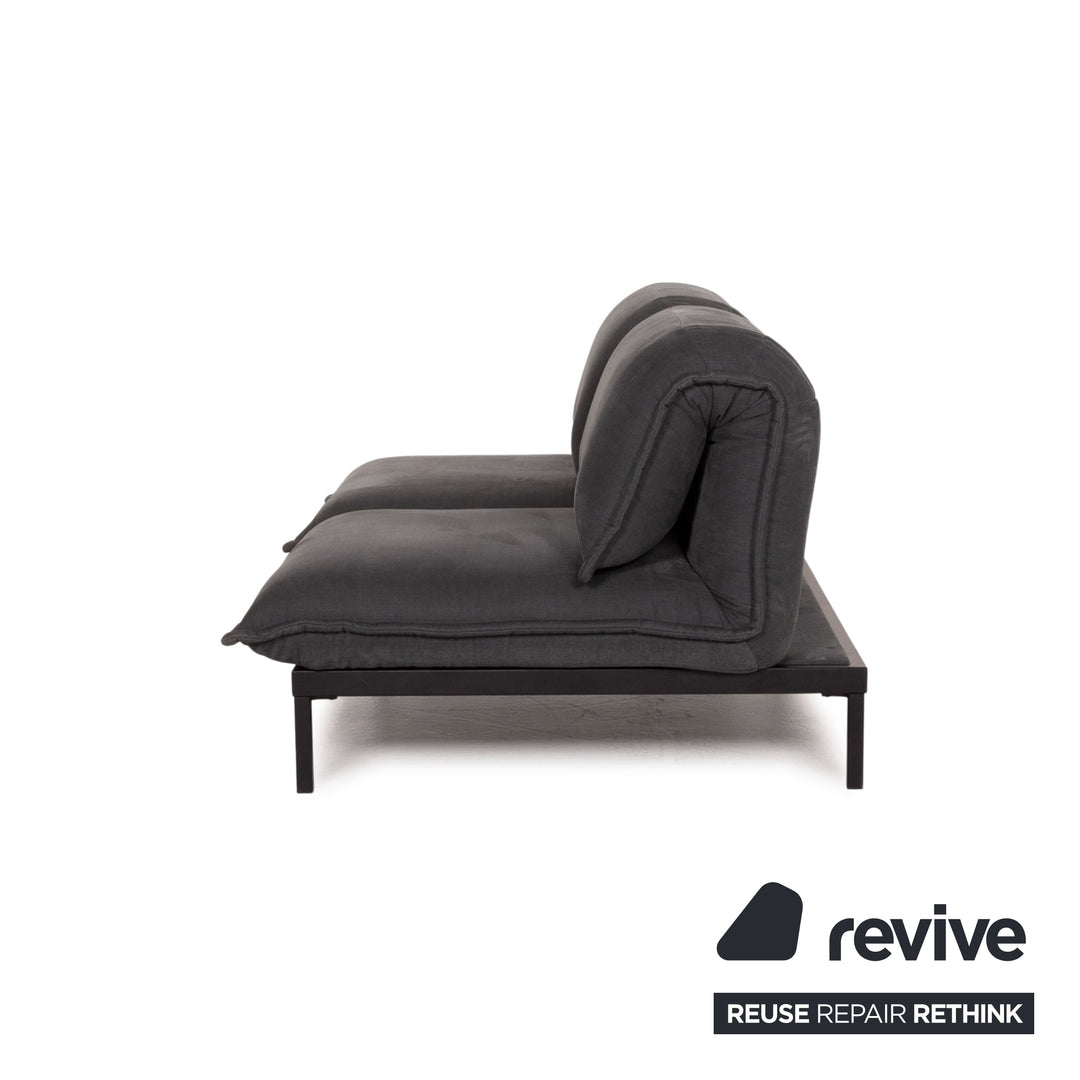 Rolf Benz Nova fabric sofa gray two-seater sleeping function sofa bed #15022