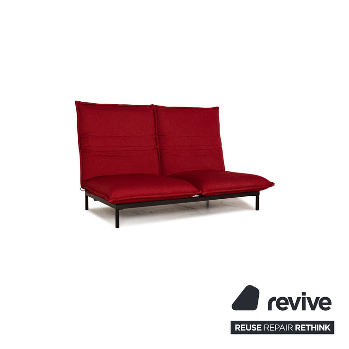 Rolf Benz Nova Stoff Sofa Rot Zweisitzer Funktion Relaxfunktion