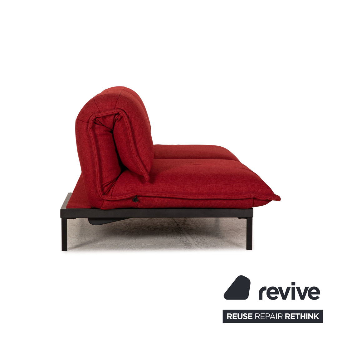 Rolf Benz Nova fabric sofa red two-seater function relaxation function