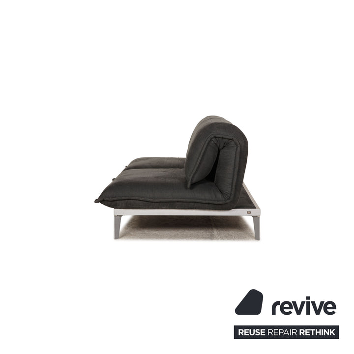 Rolf Benz Nova Stoff Zweisitzer Grau Sofa Couch Funktion Schlaffunktion