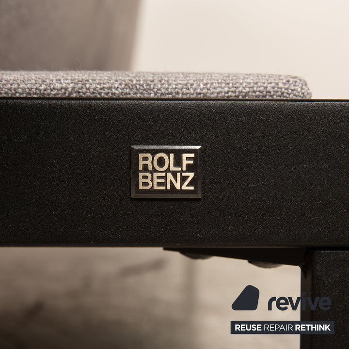 Rolf Benz Nova Stoff Zweisitzer Grau Sofa Couch manuelle Schlaffunktion