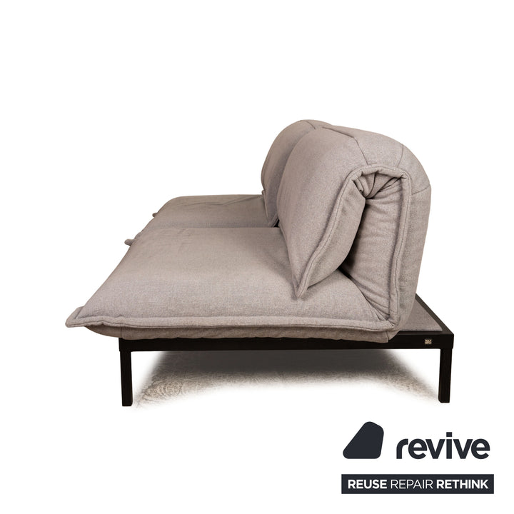 Rolf Benz Nova Stoff Zweisitzer Grau Sofa Couch manuelle Schlaffunktion