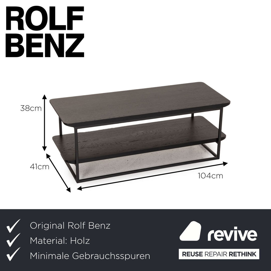 Rolf Benz Nuvola Holz Couchtisch Schwarz