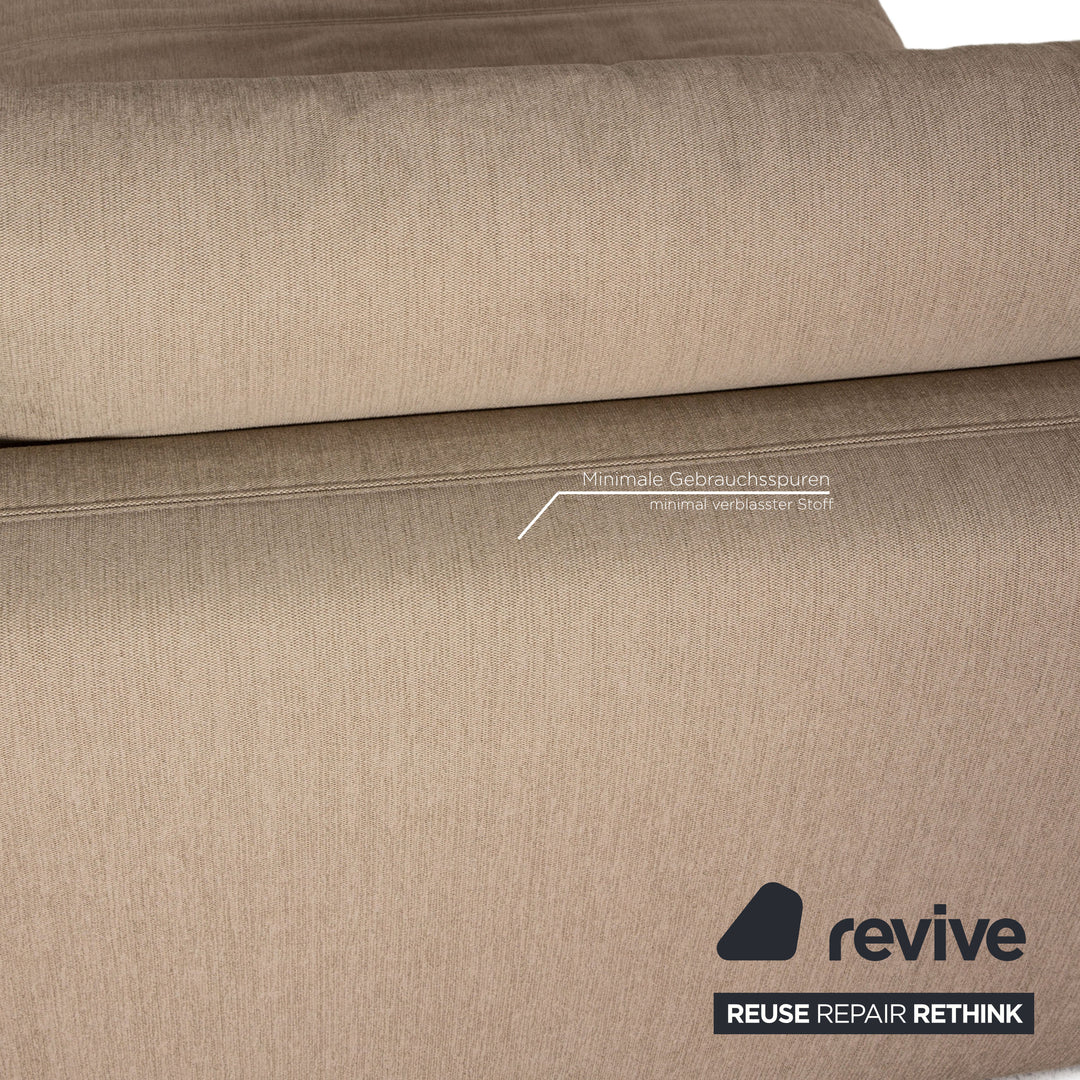 Rolf Benz Nuvola fabric lounger beige daybed