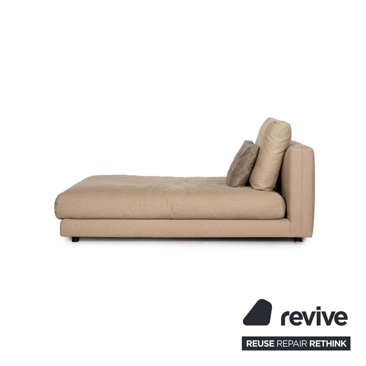 Rolf Benz Nuvola fabric lounger beige daybed