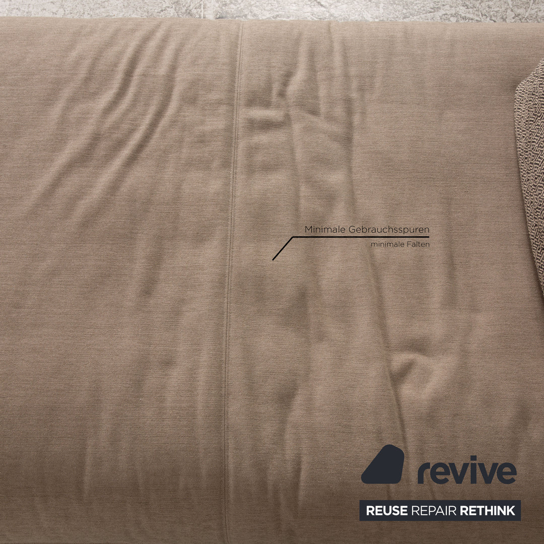 Rolf Benz Nuvola fabric lounger beige daybed