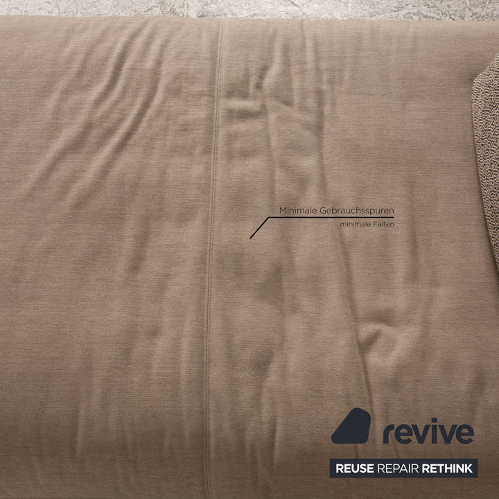 Rolf Benz Nuvola fabric lounger beige daybed